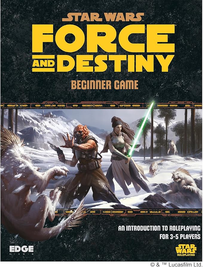 Star Wars - Force and Destiny: Beginner Game Ignite Your Lightsabers and Discover Your Force Destiny! Sci-Fi Roleplaying Game Ages 10+ 3-5 Players 1 Hour Playtime Made by Edge Studio