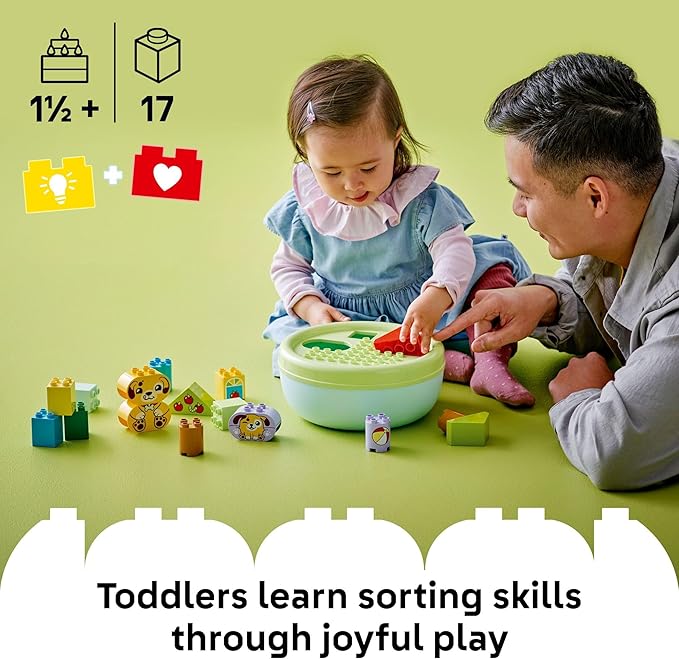 LEGO DUPLO My First Shape Sorter: Puppy House Sensory Toy for Toddlers - Montessori Shape Sorting &amp Learning Play Set for Boys &amp Girls Ages 1.5+ - Educational Gift Idea for Birthdays - 10441