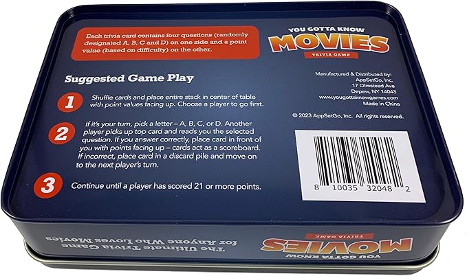 You Gotta Know Movies - Trivia Game