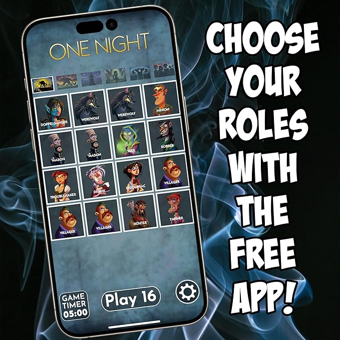 Bezier Games One Night Ultimate Werewolf Board Game Black (BEZONUW)