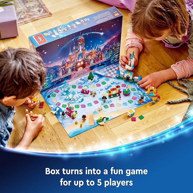 LEGO Disney Advent Calendar 2024 for Kids - Christmas Advent Calendar W/Mini Builds &amp 8 Minifigures Ages 5+ - Disney Toys Gift Idea for Girls &amp Boys - 43253