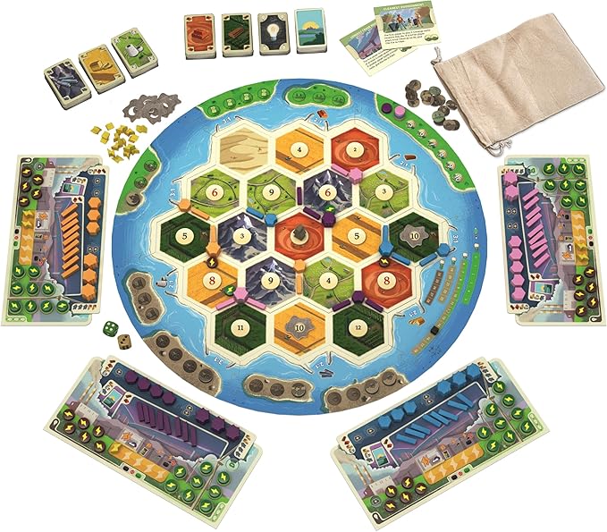 CATAN New Energies Board Game - Sustainable Resources &amp Strategy Classic Gameplay with a Modern Twist! Family Game for Kids and Adults Ages 12+ 3-4 Players 90 Min Playtime Made by CATAN Studi