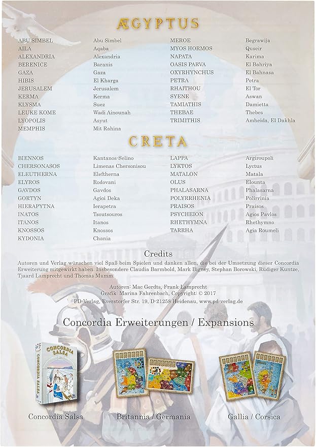 Rio Grande Games Concordia - Aegyptus &amp Creta