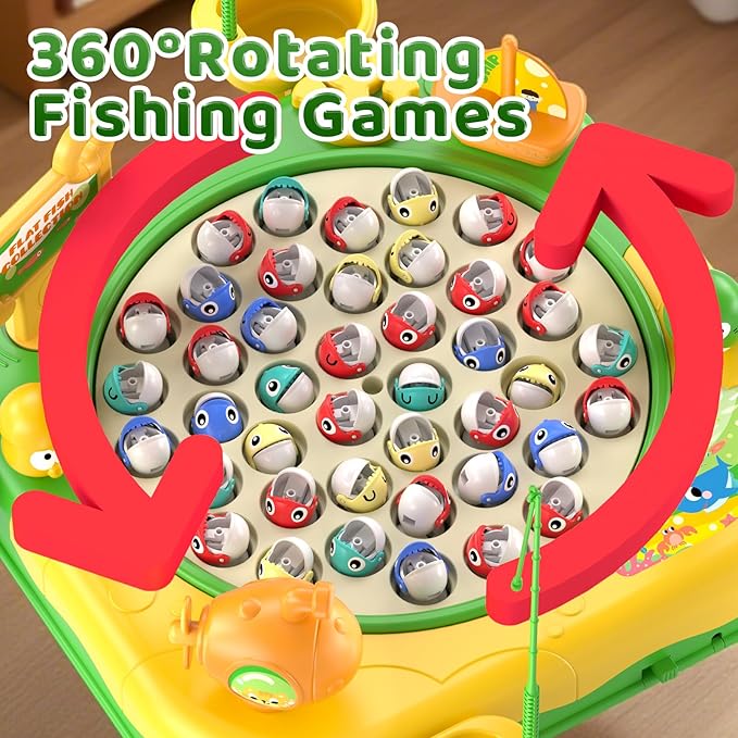 Magnetic Fishing Game for Kids Toddlers Ages 3-5 5-7 Kids Toddler Fishing Game Fish Toy Board Game for Toddlers 3 4 5 6 7 8 Years Old Birthday Gifts