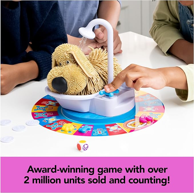 Spin Master Games Soggy Doggy The Award-Winning Wet &amp Silly Kids Board Game for Family Game Night Interactive Dog Toy Screenless Activity for Kids &amp Family 2-4 Players for Ages 4 &amp U