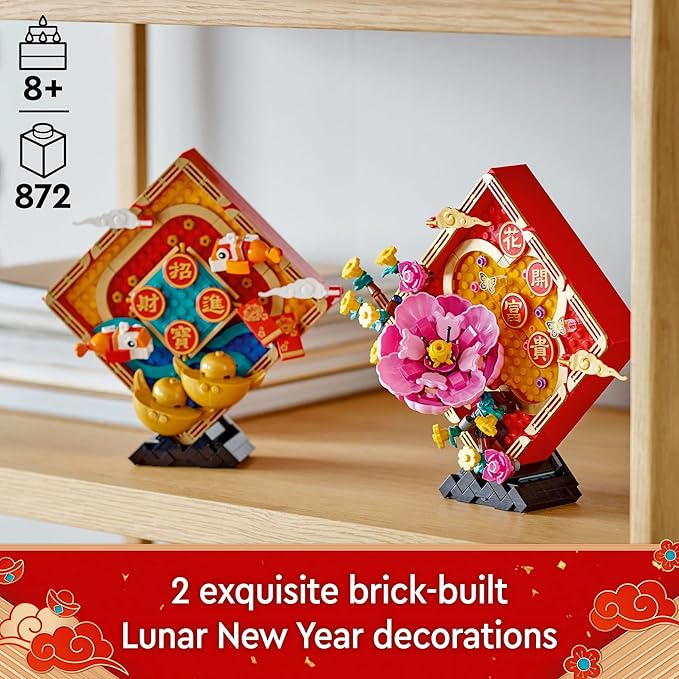LEGO Lunar New Year Display 80110 Building Toy Set for Kids Boys and Girls Ages 8+ (872 Pieces)