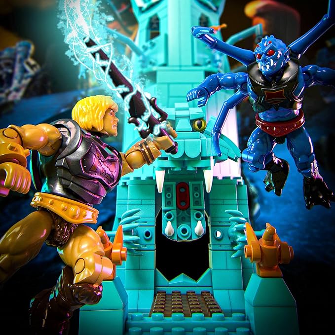 Mattel MEGA Masters of The Universe Eternia Battleground Toy Building Set Small HFF28