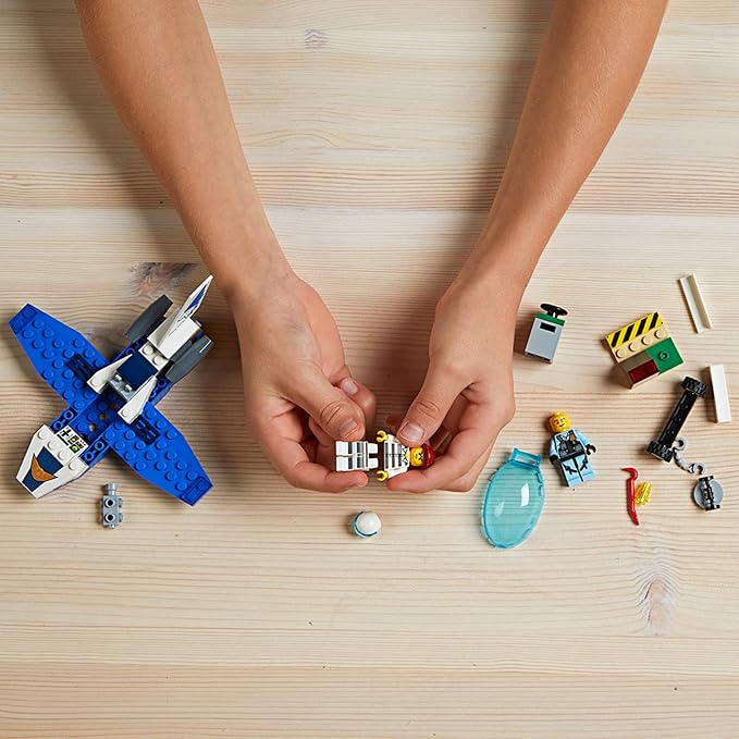 LEGO City Sky Police Jet Patrol 60206 Building Kit (54 Pieces)