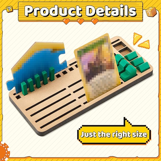 4 Pcs Game Piece Holders Compatible with Catan Board Game Card Tray Organizer