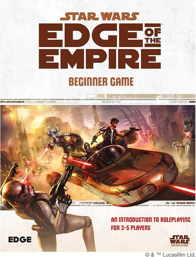 Asmodee Star Wars Edge of The Empire: Beginner Game - Embark on Galactic Adventures in a Complete Learn-As-You-Go Experience! Sci-Fi RPG Ages 10+ 3-5 Players 1 Hour Playtime