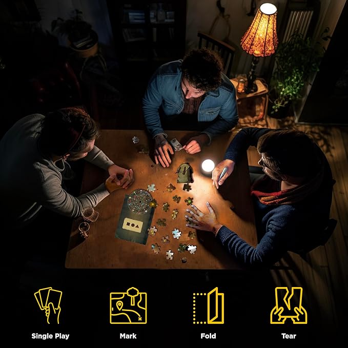 EXIT: Nightfall Manor (with Jigsaw Puzzles) | EXIT: The Game – A Kosmos Game | Family-Friendly Jigsaw Puzzle-Based at-Home Escape Room Experience | Collaborative Game | for 1 to 4 Players Ages 10+