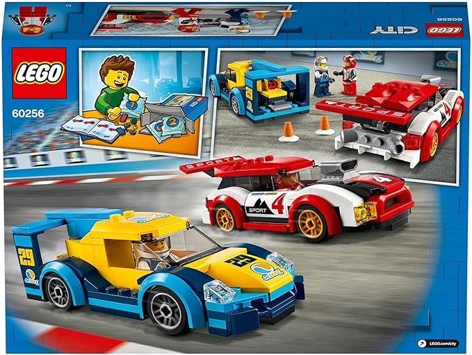 Lego 60256 City Nitro Wheels Racing Cars Toy with 2 Race Drivers Minifigures Rally Vehicles for Kids 5+ Year Old