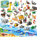 40 Packs Animal Party Favors for Kids - 1240PCS Mini Animal Building Block Set for Goodie Bag Fillers Valentines Day Classroom Prizes Easter Birthday Gifts for Boys Girls Students