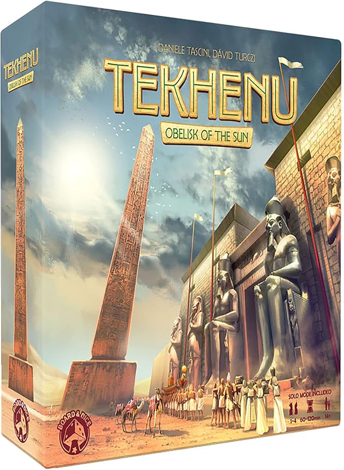 Board and Dice Tekhenu: Obelisk of The Sun - Strategy Ancient Board Game Ages 14+ 1-4 Players 60-120 Mins Multicoloured
