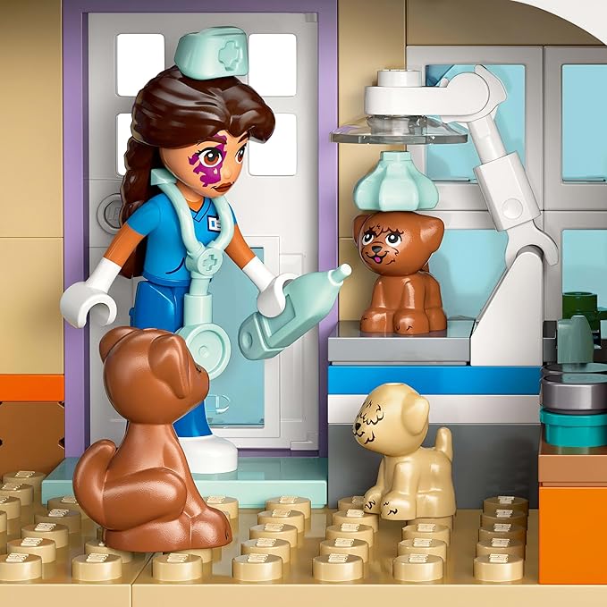 Lego 42651 Friends Animal Hospital and Pets Toy Toy Birthday Present Block Girls Boys Children 7 Years 8 9 Years Old Elementary School Student Pretend Play Pretend Play Animal Creatures