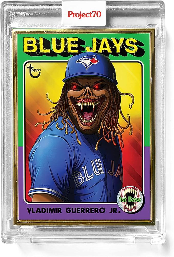 2021 Topps Project 70 Baseball Card #825 1975 Vladimir Guerrero Jr. by Alex Pardee