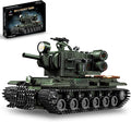 WW2 Army Tank Building Set KV-2 Heavy Military Vehicles Collectible KV2 Model for Boys &amp Adults
