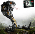 Mechanical Snake Building Block Set 1036PCS Mecha Snake Model Kit with Movable Joints Cyberpunk Animal Art Frame Decor Toy STEM Building Toy for Kids 8+ Adults Collectors Compatible with Lego