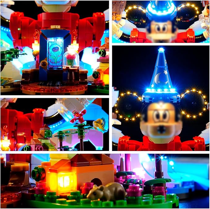 YEABRICKS LED Light for 21352 Ideas Magic of Disney Building Blocks Model (Building Set NOT Included)