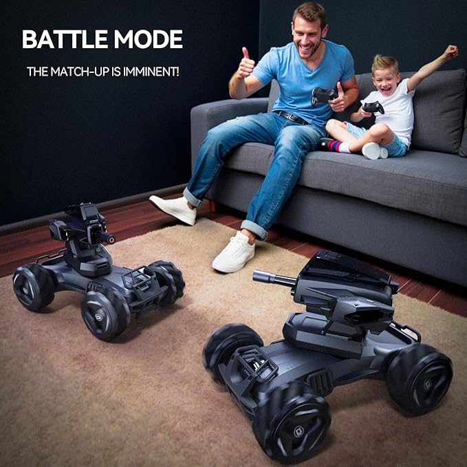 V997 RC Big Truck : 4X4 Large Off-Road RC Car for Adults1:8 Large RC Car Educational STEM Car &amp Programming &amp Water Bombs Battle120Mins Play Time for Adults and Age 14+ (Black)
