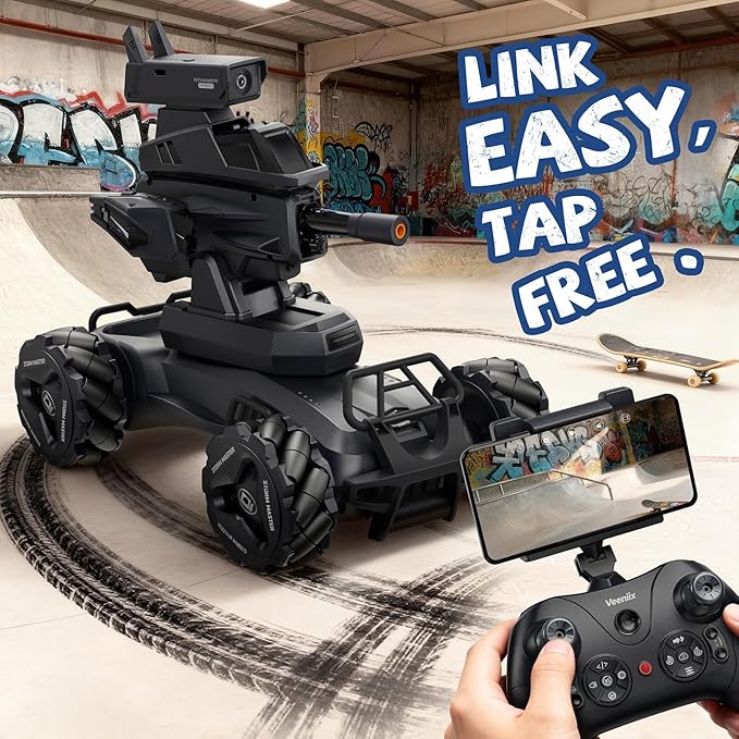 V997 FPV Accessory for RC Car and RC Truck720P HD Camera Real-Time Transmission150 Mins RecordingApp Control for Kids Adults Indoor Play and Outdoor Sports