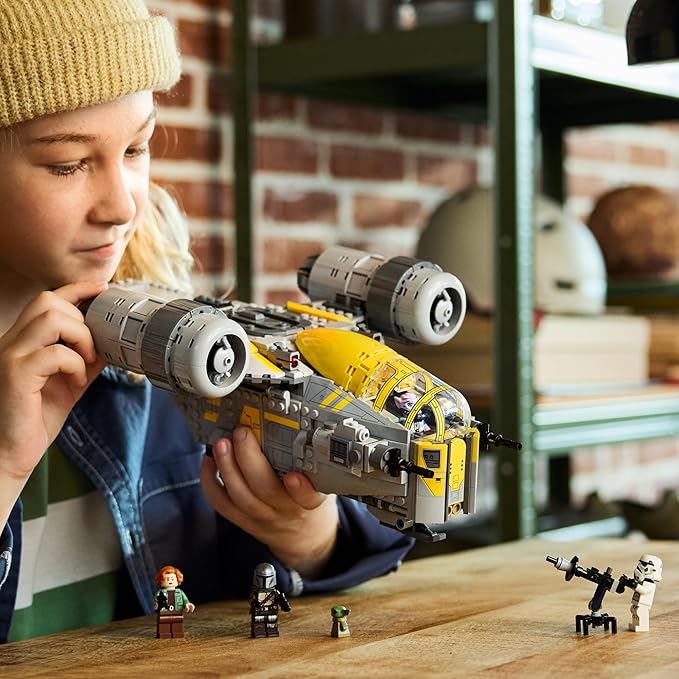 LEGO Star Wars: The Mandalorian and Grogu The Razor Crest Building Toy - Build and Display Set for Boys &amp Girls Ages 10+ - Star Wars Gifts for Birthdays &amp Fans - 75447