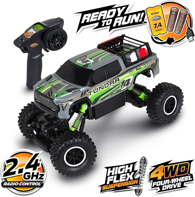 NKOK Ready to Run Mean Machines R/C Rock Crawler Toyota Tundra