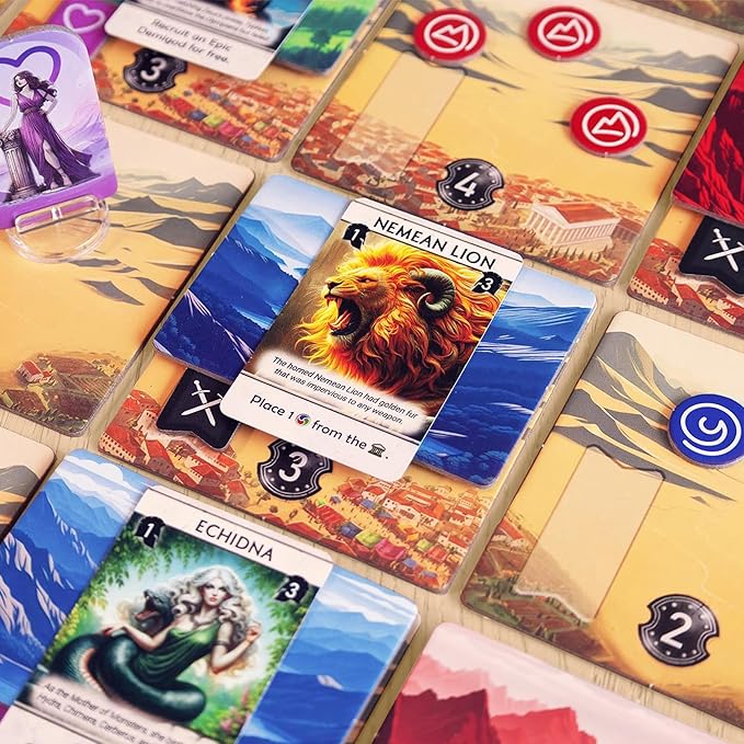 Monsters &amp Mandates Expansion for Pantheum by Archwood Games | 3 Modular Add-Ons with New Demigods Monsters &amp Mandate Missions | Strategy Expansion for Ages 12+ | 1–4 Players | 45–60 Min Play