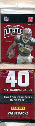 2011 Panini Threads NFL Football HUGE Factory Sealed JUMBO RACK Pack with 40 Cards! Look For Rookies &amp Autographs of Cam Newton Andy Dalton Colin Kapernick &ampa ll the Top 2011 NFL Draft Picks