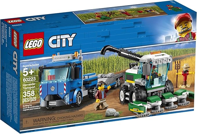 LEGO City Great Vehicles Harvester Transport 60223 Building Kit (358 Pieces)