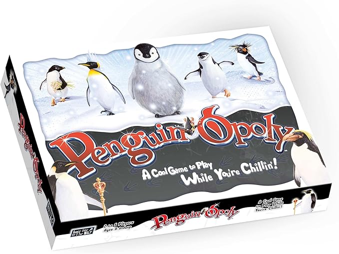 Late for The Sky Penguin-Opoly Family Board Game – Opoly-Style Penguin Theme Educational Fun for Kids &amp Adults 2-6 Players Ages 8+ Collect Species Learn Facts Gift Idea