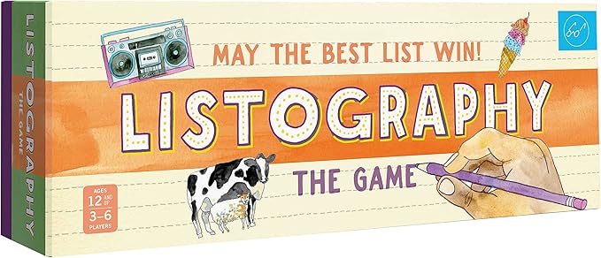 Listography: The Game: May The Best List Win! (Board Games Games for Adults Adult Board Games)