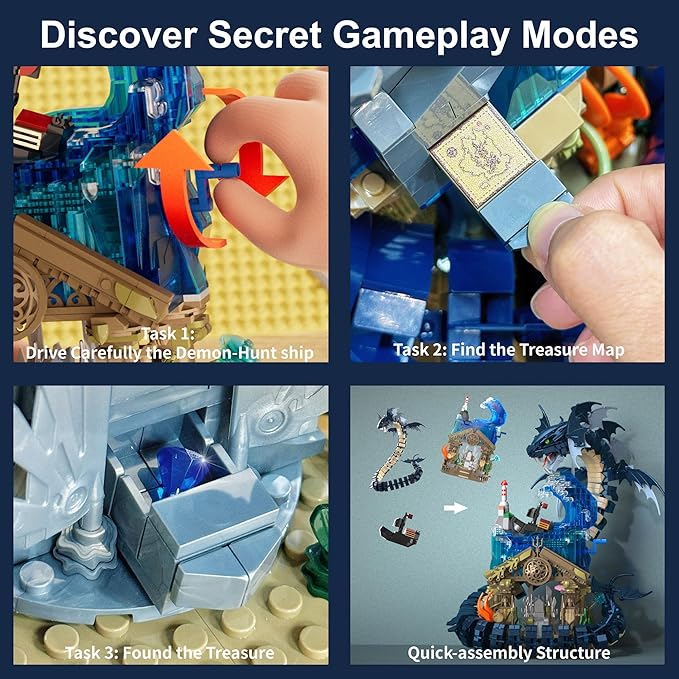 Medieval Building Toys Dragon Building Blocks Set for Adults Teens Boys Girls 14+ Years Old DIY Model Building Kits Hobbies Decor Graduation Birthday Housewarming (2210PCS)