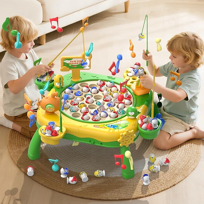 Magnetic Fishing Game for Kids Toddlers Ages 3-5 5-7 Kids Toddler Fishing Game Fish Toy Board Game for Toddlers 3 4 5 6 7 8 Years Old Birthday Gifts