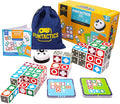 XXL Funtactics Wooden Matching Game Puzzle 3.0 Games Pattern Block Match Puzzles Building Cubes with Bell for Kids and Adults Toys Board Games for Family Holidays Night 5 Players