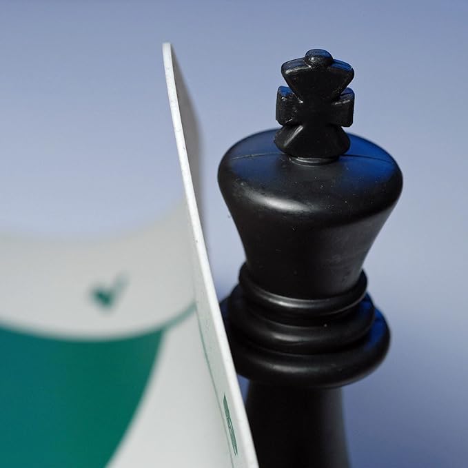 WE Games Original 100% Silicone Tournament Chess Mat - 20 in. Board Green