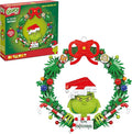Brickcraft Grinch Wreath Brick Building Blocks Kit 523 PCS Christmas Holiday Décor Fun Hanging Display &amp DIY Decoration Perfect for Kids Teens &amp Adults Festive Grinchmas Collectible Xmas