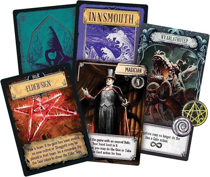 Asmodee Pandemic Reign of Cthulhu Board Game - Investigate and Confront Cosmic Horror Cooperative Strategy Game Family Fun for Kids &amp Adults Ages 14+ 2-4 Players 40 Minute Playtime