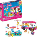 MEGA Construx Barbie Kids Building Toy Set Adventure DreamCamper with 123 Pieces 2 Micro-Dolls Furniture and Accessories Pink Ages 5+ Years
