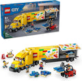 LEGO City Yellow Delivery Truck Toy - Semi Truck Building Toy for Boys &amp Girls Ages 8+ Years - Gift for Birthdays - Pretend Play W/ 3 Minifigures - 60440
