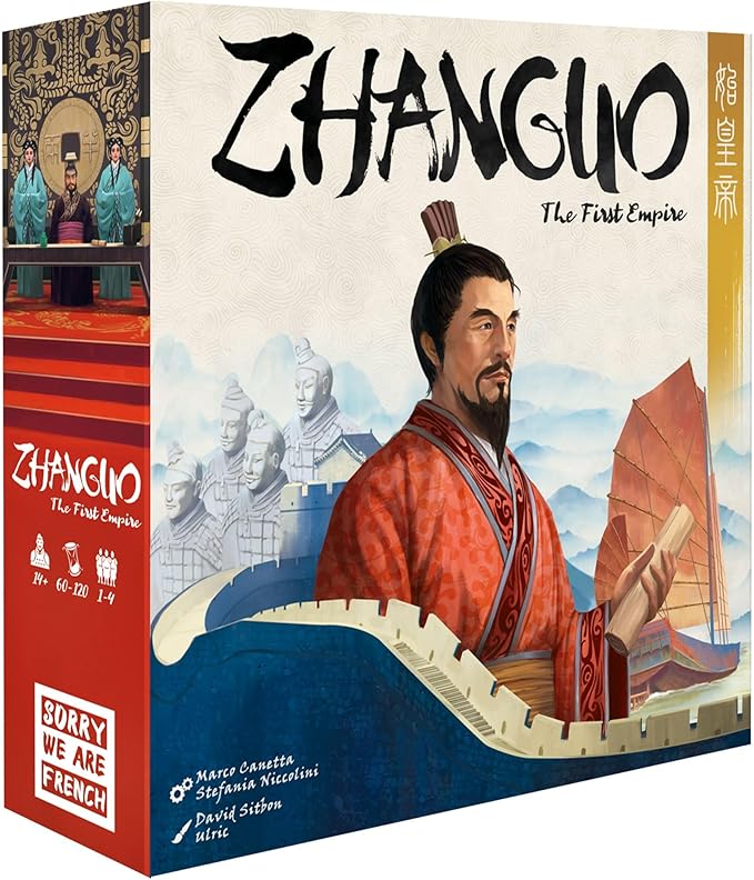 ZhanGuo: The First Empire | Heavy Strategy Game for Teens &amp Adults | Build The Ancient Chinese Empire | Intense Area Majority &amp Hand Management Board Game | Ages 14+ | 1-4 Players | 60-120 Min