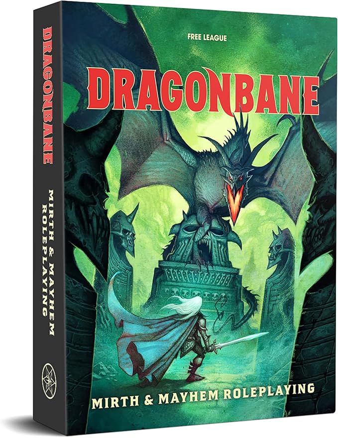 Free League Publishing Dragonbane: Mirth &amp Mayhem Roleplaying Game Core Set Includes Dice Rulebook Adventures Map and More RPG Tabletop Board Game for Adults Family Teens 13+