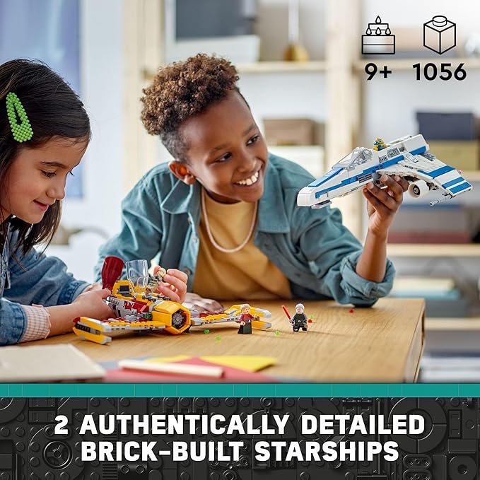 Lego Star Wars: Ahsoka New Republic E-Wing vs. Shin Hati’s Starfighter 75364 Star Wars Playset Based on The Ahsoka TV Series Show Inspired Building Toy for Ahsoka Fans Featuring 5 Star Wars Figures