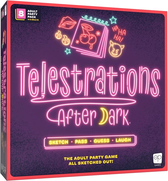 Telestrations: After Dark 8 Player 2nd Edition Board Game Adults-Only Laugh Out Loud Must Have Party Game Sketch What You Read &amp Guess What You Saw New Look Same NSFW Fun 4-8 Players Ages 18