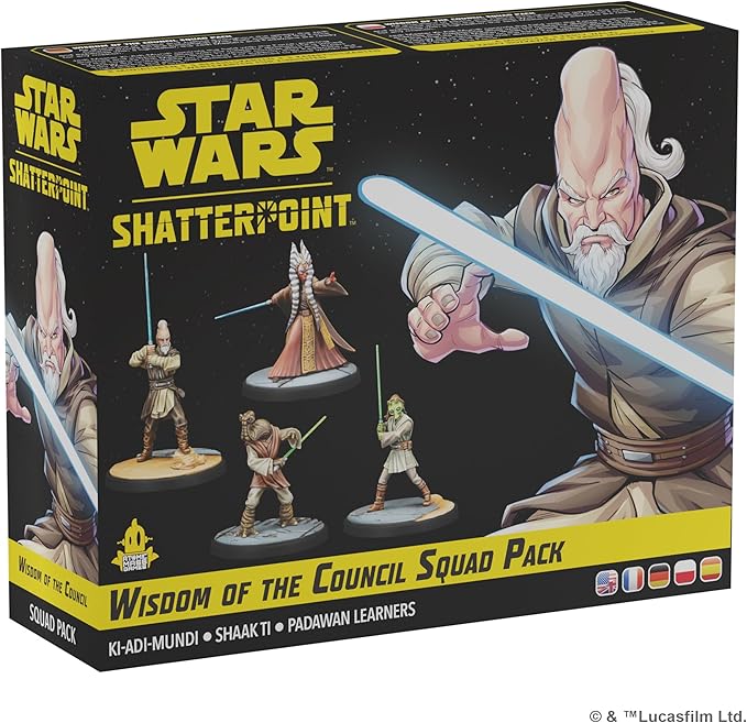 Star Wars Shatterpoint Wisdom of The Council Squad Pack - Tabletop Miniatures Game Strategy Game for Kids and Adults Ages 14+ 2 Players 90 Min Playtime Made by Atomic Mass Games