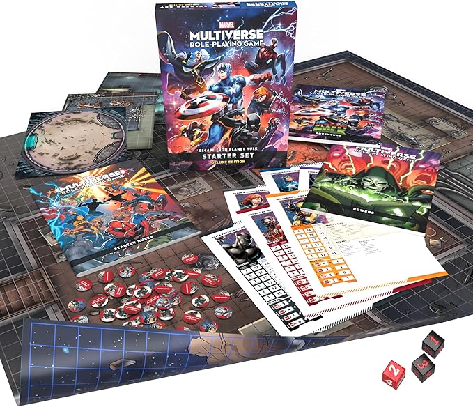 CMON Marvel Multiverse RPG: Escape from Planet Hulk Starter Set - Action-Packed Superhero Roleplaying Game Strategy Game for Kids &amp Adults Ages 12+ 2-7 Players 4 Hour Playtime