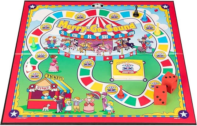 Super Duper Publications | Merry-Go-Sound® Word Phrase &amp Sentence Articulation Board Game | Educational Learning Resource for Children