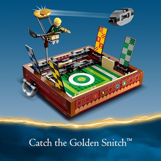 LEGO Harry Potter Quidditch Trunk 76416 Buildable Harry Potter Toy Birthday Gift Idea for Kids Aged 9+ Open the Buildable Box to Reveal a Quidditch Playing Arena Includes 4 Customizable Minifigures