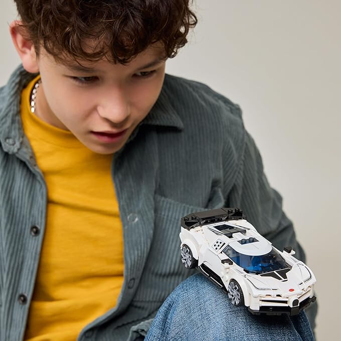 LEGO Speed Champions Bugatti Centodieci Hyper Sports Car Toy - Model Kit &amp Pretend Play Toy for Boys &amp Girls Ages 9+ - Italian Model Car Kit for Racing Fans - Gift Idea for Birthdays - 77240