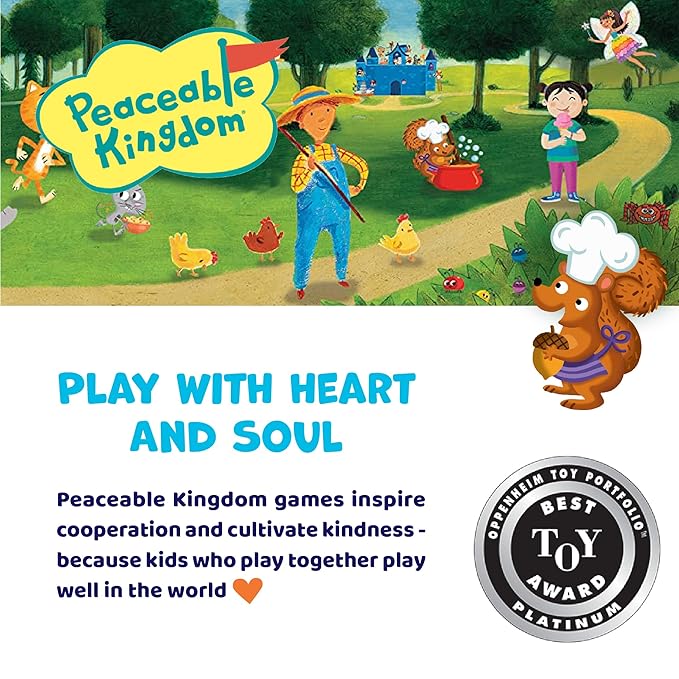 Peaceable Kingdom Acorn Soup Game - Educational Games for Toddlers Includes Instructions and Parent Guide - 2 Year Old and Up